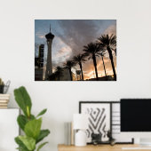 Las Vegas Sunset Poster Print (Heimbüro)
