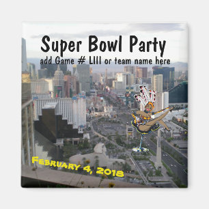 Las Vegas Super Football Party mit Showgirl Magnet