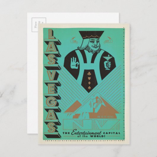 Las Vegas | The Entertainment Capital of the World Postkarte (Vorne/Hinten)