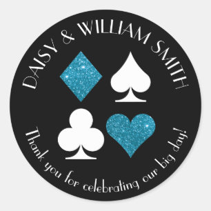 Las Vegas Thema Benutzerdefinierter Text Malibu Bl Runder Aufkleber