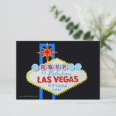 Las Vegas Theme Party UAWG-Gehäuse RSVP Karte (Stehend Vorderseite)