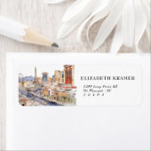 Las Vegas Themed Rücksendeadressen-Aufklebers (Insitu)