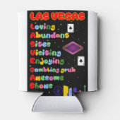 Las Vegas Tourist Akronym Can Cooler Dosenkühler (Rückseite)