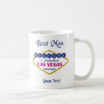 Las Vegas Trauzeuge Tasse<br><div class="desc">Spaß Trauzeuge Tasse zu feiern die Las Vegas Hochzeit. Sie sollten sich unbedingt an Ihre jüngste Teilnahme an den Nevada-Nuptials erinnern. Stellen Sie den Becher ein,  indem Sie die Bereiche "Dein Text" auf der Tasse durch die Namen und/oder das Datum der Hochzeit von Neuvermählten ersetzen.</div>
