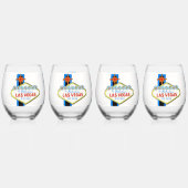 Las Vegas Trinkbehälter Set Weinglas Ohne Stiel (Vorderseite)