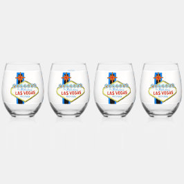 Las Vegas Trinkbehälter Set Weinglas Ohne Stiel