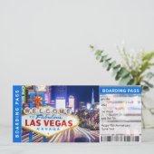 Las Vegas Überraschungsreise Boarding Pass Geschen (Stehend Vorderseite)