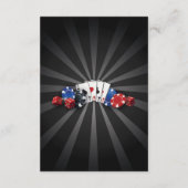 Las Vegas Unterkunft Cards Casino Begleitkarte (Rückseite)