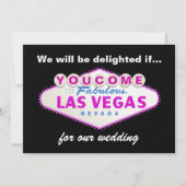 Las Vegas unterzeichnet Hochzeitseinladung in heiß Einladung (Vorderseite)