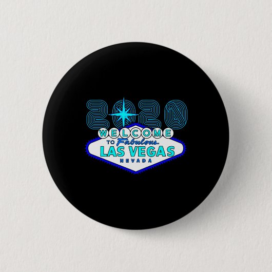 Las Vegas Urlaubsschild Button (Vorderseite)
