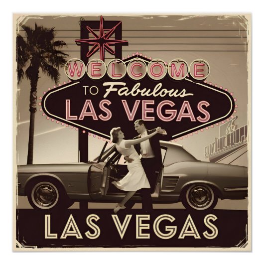 Las Vegas USA Vintag Poster (Vorderseite)