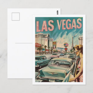 Las Vegas USA Vintage berühmter Reiseort Postkarte