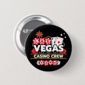 Las Vegas Vacation Casino Crew Las Vegas Button (Vorne & Hinten)