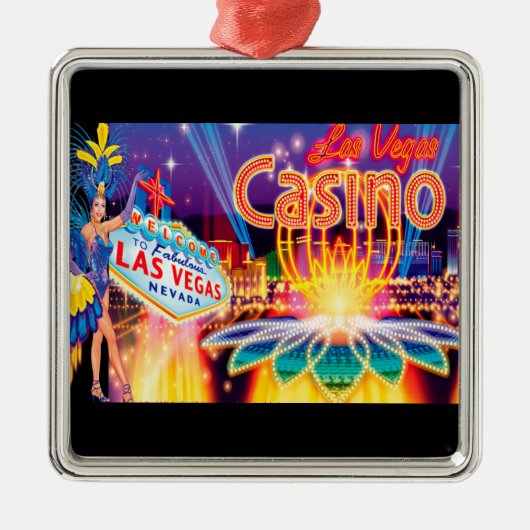 Las Vegas Vacation Ornament Aus Metall (Vorne)