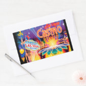 Las Vegas Vacation Rechteckiger Aufkleber (Umschlag)