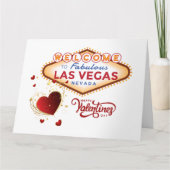Las Vegas Valentine's Day Card Karte (Vorderseite)