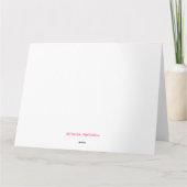 Las Vegas Valentine's Day Card Karte (Rückseite)