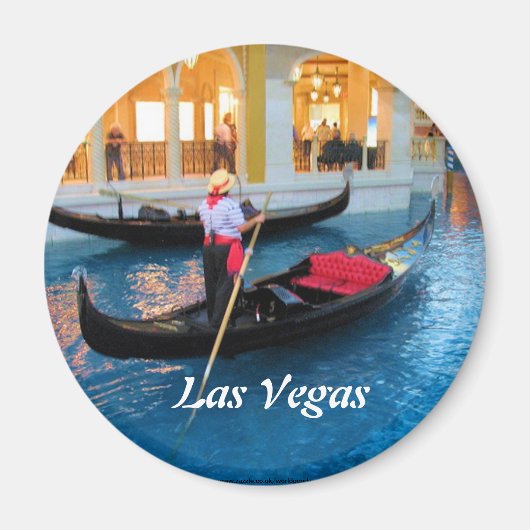 Las Vegas Venice Gondoliers Magnet (Vorne)