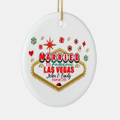 Las Vegas Verheiratetes Paar Matching Urlaub Nevad Keramik Ornament (Rechts)
