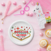 Las Vegas Verheiratetes Paar Matching Urlaub Nevad Pappteller (Party)