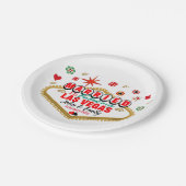 Las Vegas Verheiratetes Paar Matching Urlaub Nevad Pappteller (Schrägansicht)