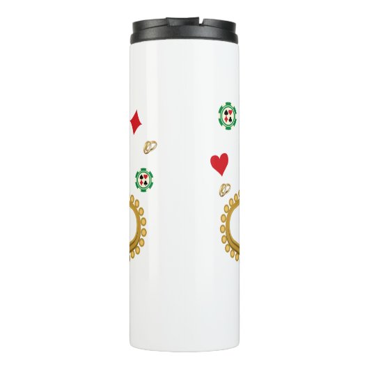 Las Vegas Verheiratetes Paar Matching Urlaub Nevad Thermosbecher (Rückseite)