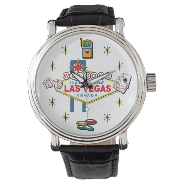 Las Vegas Vintag Armbanduhr (Vorderseite)