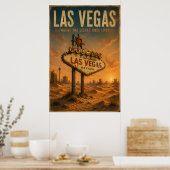 Las Vegas Vintage Poster (Küche)
