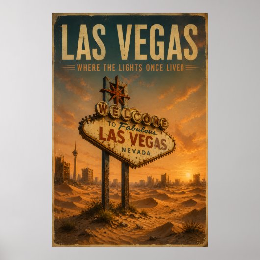 Las Vegas Vintage Poster (Vorne)