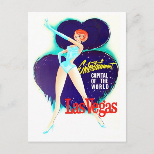 Las Vegas Vintage Reise Postkarte (Vorderseite)