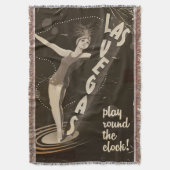 Las Vegas Vintage Reiseplakat Decke (Vorderseite Vertikal)