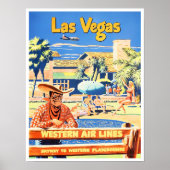 Las Vegas Vintage Reiseplakat Poster (Vorne)