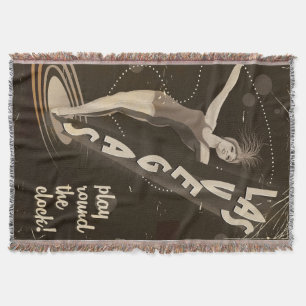 Las Vegas Vintage-Reiseposter Decke