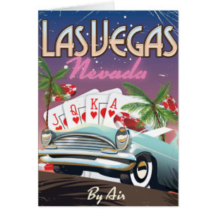 Las Vegas Vintage-Reiseposter im Stil der Vergange