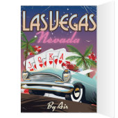 Las Vegas Vintages Urlaubsplakat (Innen (Links))