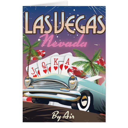 Las Vegas Vintages Urlaubsplakat (Vorne)