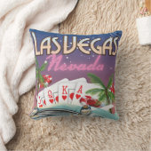 Las Vegas Vintages Urlaubsplakat Kissen (Decke)