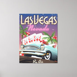 Las Vegas Vintages Urlaubsplakat Leinwanddruck