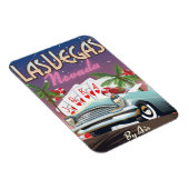 Las Vegas Vintages Urlaubsplakat Magnet (Rechte Seite)