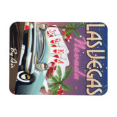 Las Vegas Vintages Urlaubsplakat Magnet (Horizontal)