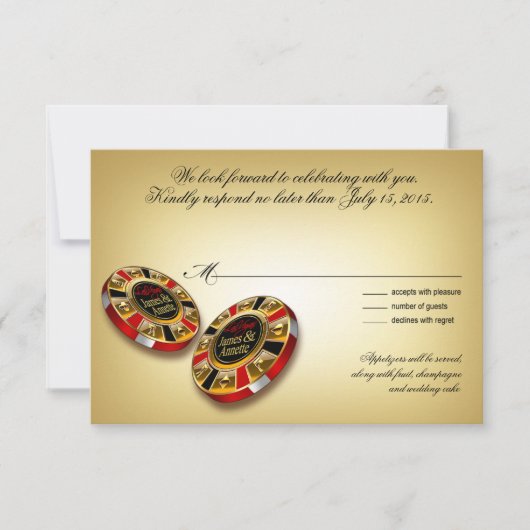 Las Vegas VIP Rot des UAWGwarte | Einladung (Vorderseite)