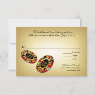 Las Vegas VIP Rot des UAWGwarte RSVP Karte