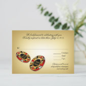 Las Vegas VIP UAWG Response | rot RSVP Karte (Stehend Vorderseite)