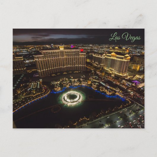 Las Vegas Water Show Postkarte (Vorderseite)