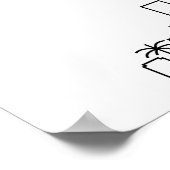 Las Vegas Wedding | 12 Tabelle Sitzplan Poster (Ecke)