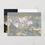 Las Vegas Wedding and Empfang UAWG RSVP Karte (Vorne/Hinten)