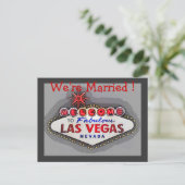 Las Vegas Wedding Ankündigung (Stehend Vorderseite)