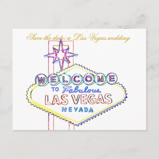 Las Vegas Wedding Ankündigungen (Vorderseite)