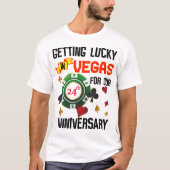 Las Vegas Wedding Anniversary Couple Matching Trip T-Shirt (Vorderseite)