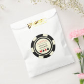 Las Vegas Wedding Black and White Poker Chip Geschenktütchen (Versiegelt)